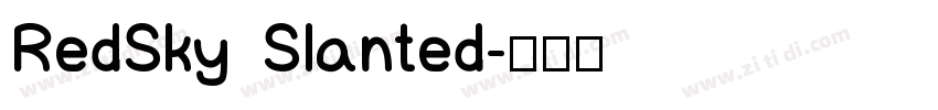 RedSky Slanted字体转换